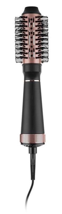 ETA Fenite I Black Edition Styling Brush 2in1 Hair Dryer & Volumizing Brush 1300W Ion Function 3 Heat/3 Separate Blower Levels Black