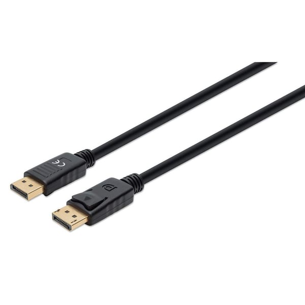 Manhattan 355575, 2 m, DisplayPort, DisplayPort, Hankjønn, Hankjønn, 7680 x 4320 piksler