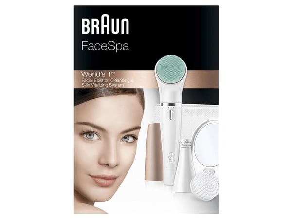 Braun FaceSpa 851V - Ansiktsepilator - sladdlös