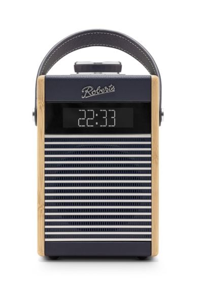 Roberts Radio Rambler Midi, Bærbar, Analog og digital, DAB, DAB+, FM, LCD, Blå, Marineblå, Aluminium, Bamboo