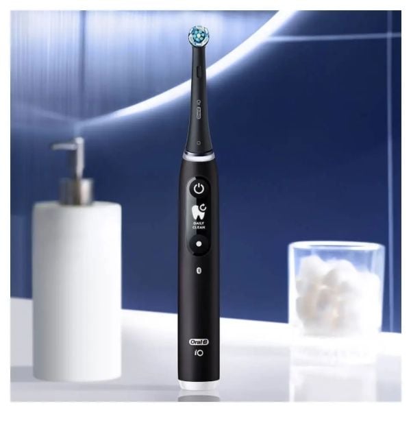 Oral-B iO Series 6 DUO Elektrisk tannbørstesett - Svart Lava og Rosa Sand