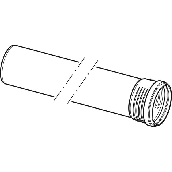 Rör 110 x 500 mm med 1 muff Silent PP Geberit