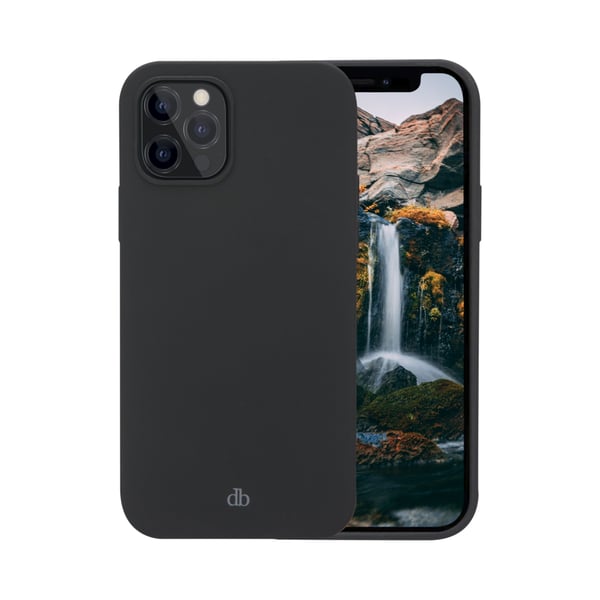 dbramante1928 Monaco - Baksidesskydd för mobiltelefon - MagSafe-kompatibilitet - 100 % återvunnen plast - nattsvart - för Apple iPhone 13 Pro