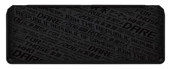ASUS ROG Falchion Ace HFX - Tangentbord - 65% - compact - med pekpanel - bakgrundsbelyst - USB - tangentbrytare: ROG HFX magnetiska knappar - svart