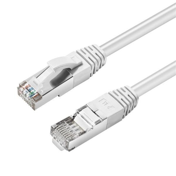 MicroConnect - Nettverkskabel - RJ-45 (hann) til RJ-45 (hann) - 20 m - SFTP, PiMF - CAT 6 - halogenfri, formstøpt, flertrådet - hvit