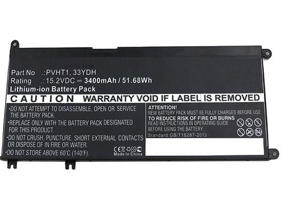 CoreParts - Batteri til bærbar PC - litiumion - 3400 mAh - 51.7 Wh - svart - for Dell Inspiron 17 7778 2-in-1