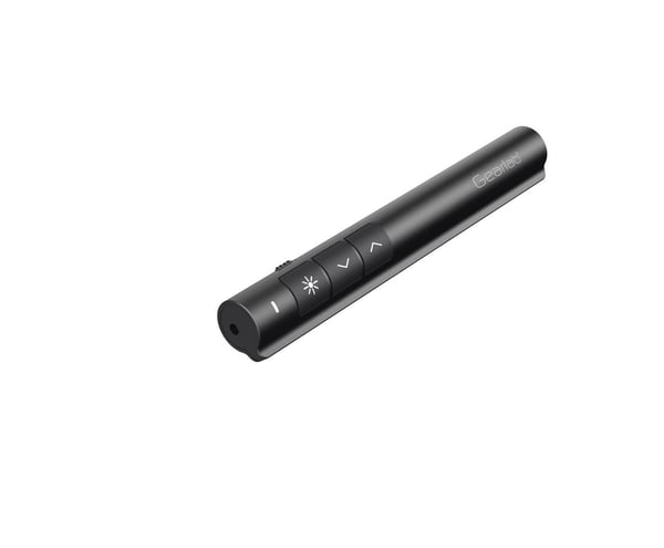 eSTUFF Wireless Presenter - Presentasjonsfjernstyring - 3 knapper - svart