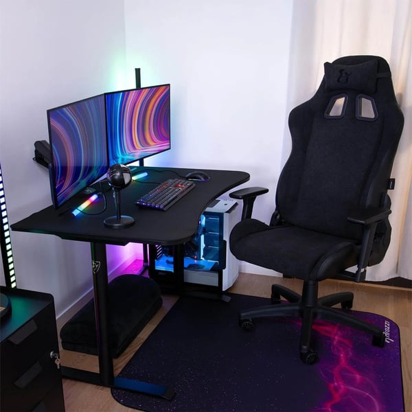 Arozzi Arena Gaming Desk - Small - Pure Black