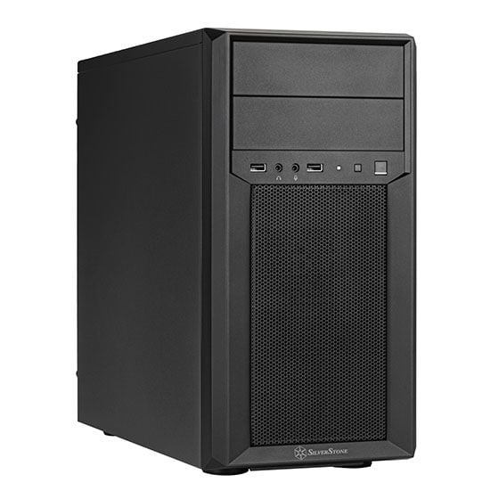 Silverstone FARA 313, torn, PC, svart, micro ATX, Mini-ITX, plast, stål, 15,6 cm