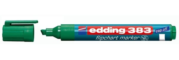 edding 383 flipchart - Markør - for flippover - grønn - vannbasert blekk - 1-5 mm