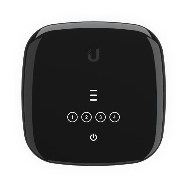 Ubiquiti UFiber WiFi6 - Trådløs ruter - GPON-terminal 4-portssvitsj - 1GbE - Wi-Fi 6 - Dobbeltbånd