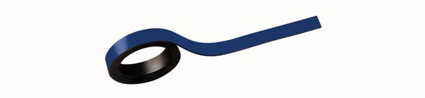 MAUL HEBEL magneettiliuska (W)10 mm x (L)1.000 mm, sininen, voidaan kirjoittaa ja pestä pois, voidaan leikata saksilla (65203-37)