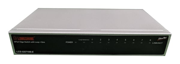 Longshine LCS-GS7108-E - Switch - 8 x 10/100/1000 - stasjonær