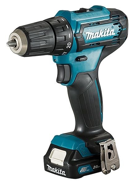 Makita DF333DSAE, Boremaskin med pistolgrep, Nøkkelløs, 1 cm, 1700 RPM, 2,1 cm, 1 cm