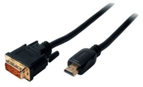 shiverpeaks BS77485, 5 m, HDMI Type A (Standard), DVI-D, Hankjønn, Hankjønn, Gull