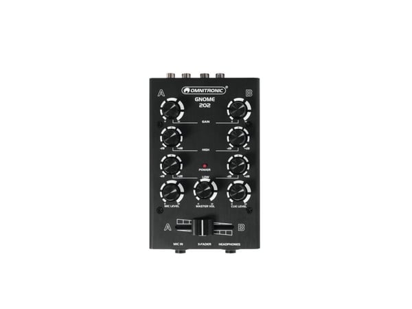 Omnitronic GNOME-202, 2 kanavaa, 6 W, Musta