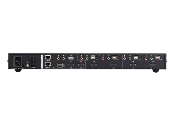 ATEN CM1284, 4096 x 2160 pikseliä, Ethernet LAN, 4K Ultra HD, Telineasennus, 16 W, 1U