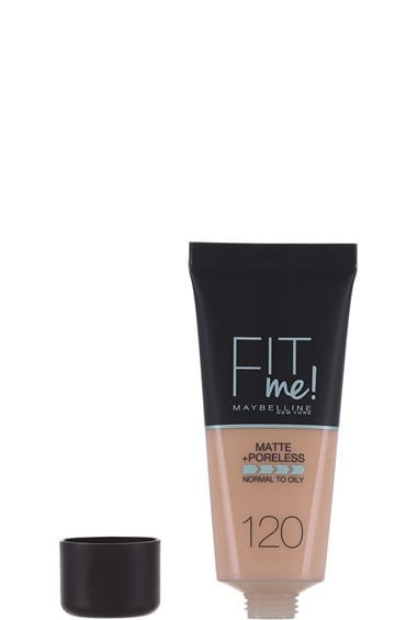 Maybelline Fit me Matte &amp; Poreless - 120 Classic Ivor, Tuubi, Nestemäinen, Beige, Classic Ivory, Vaalea, Keskikokoinen, Viileä