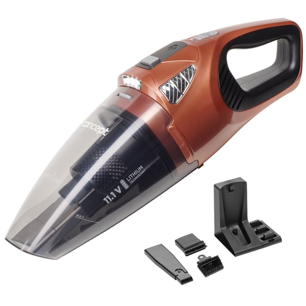 Concept VP4360, Kuiva ja märkä, HEPA, Musta, Ruskea, 0,45 L, 0,15 L, Akku