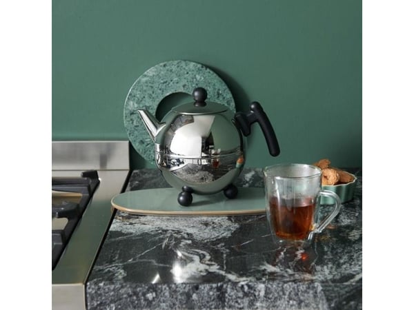 Bredemeijer Duet Bella, Yksi teekannu, 1500 ml, Musta, Hopea, Metalli, 158 mm, 240 mm