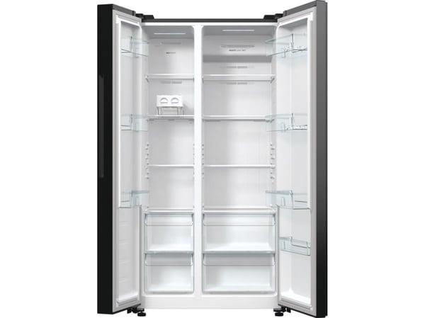Gorenje NRR9185EABXL side-by-side-kylskåp NoFrost, svart