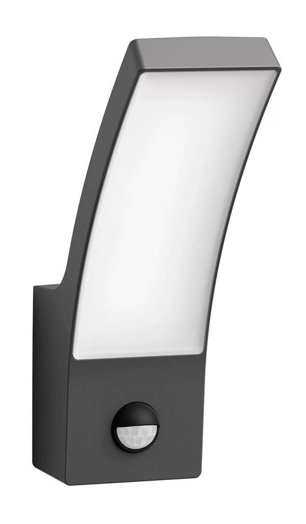 Philips Splay vägglampa 12 W, Väggbelysning för utomhusbruk, Antracit, Metall, IP44, Terass, Trädgård, I
