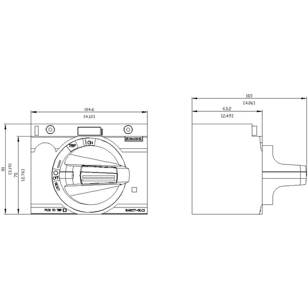Siemens 3VA9277-0EK21 roterande drivning 1 st