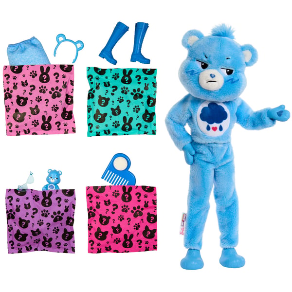 Barbie Cutie Reveal Care Bears -docka, Modedocka, Honkoppling, 3 År, Flicka, 303 mm, 280 g