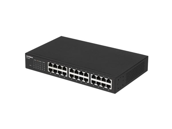 Edimax GS-1024 - Switch - ohanterad - 24 x 10/100/1000 - rackmonterbar, skrivbordsmodell, väggmonterbar