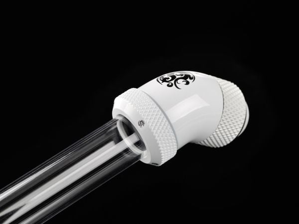 Bitspower BP-DWE45RML, Messinki, Nikkeli, Valkoinen, 1/4", 45°, Nestemäinen
