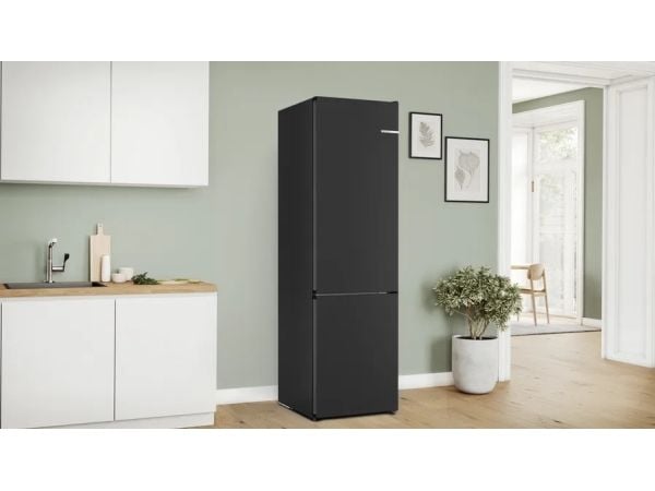 Bosch Serie 4 KGN39EXCF, 363 l, SN-T, 10 kg/24t, C, Fresh zone compartment, Svart, Rustfritt stål
