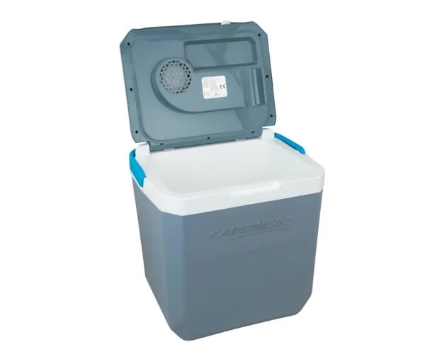 Campingaz Powerbox Plus 28L 12/230V - Kannettava jääkaappi - ulkokäyttöön - leveys: 41 cm - syvyys: 31 cm - korkeus: 47 cm - 28 litraa - E-luokka