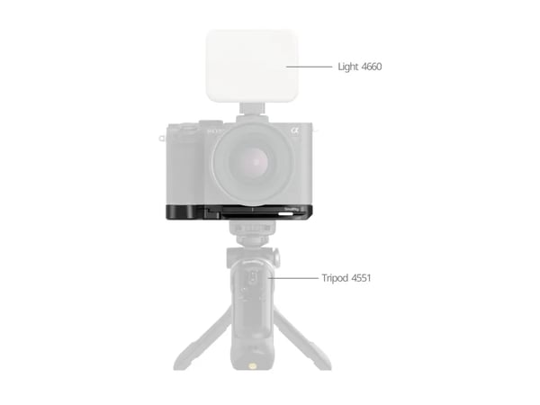 SmallRig 5481, Pohjalevy/kameralevy/varret, musta, Alumiini, Sony Alpha 7C II / Alpha 7CR, 124,8 mm, 47,6 mm