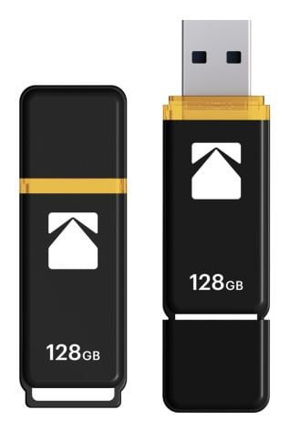 Kodak K103 - USB-muistitikku - 128 GB - USB 3.0 - lajittelu, gul