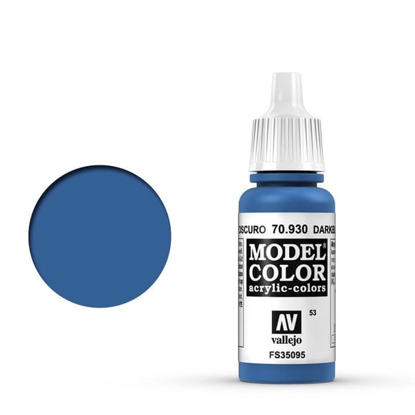 Vallejo 70.930, 17 ml, Blå, Matt, Flaska