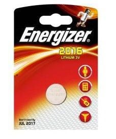 Energizer ENCR2016, Engångsbatteri, CR2016, Litium, -1 V, 1 styck, Silver