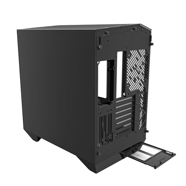 darkFlash DY470 PC-kabinett ATX/ITX, svart + 4 vifter