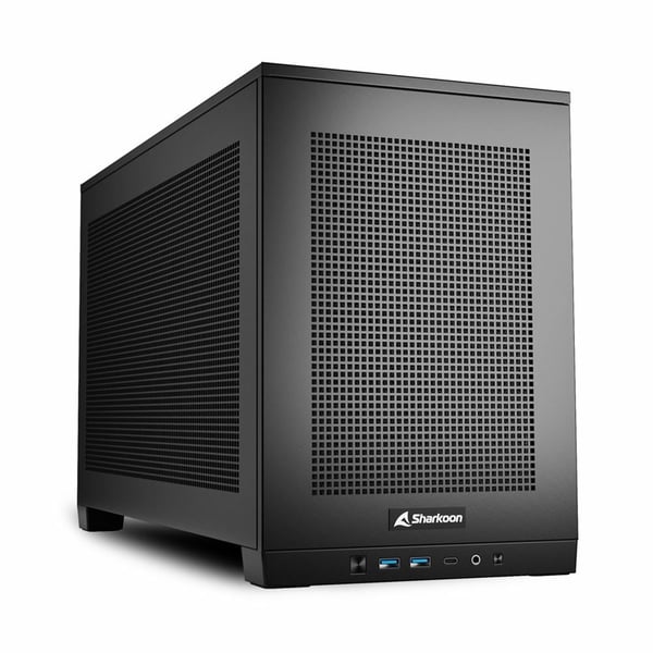 Sharkoon REBEL C20 RGB ITX mini-ITX-kabinett 3x 120 mm ARGB PWM-vifter, svart