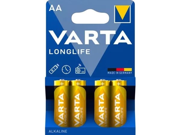 Varta Longlife 4106 - Batteri 4 x AA / LR6 - Alkalisk