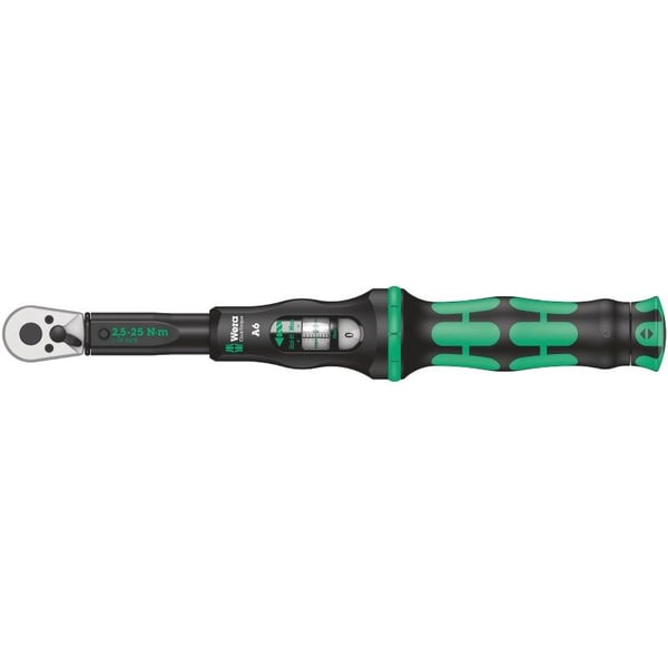Wera Click-Torque A 6, Hylsyavain, 1 kpl, Musta, Vihreä, Hylsyavaimen kahva, 1/4"