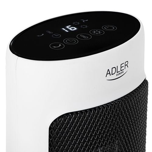 Adler AD 7738, Elektrisk värmefläkt, Keramiska, 50°, 12 h, 1,55 m, inomhus