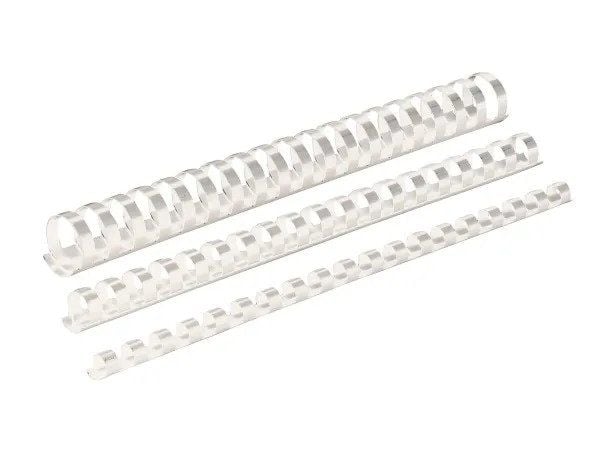 Kontorprodukter KONTORPRODUKTER innbindingskammer, A4, 19mm (165 ark), 100 stk, hvit