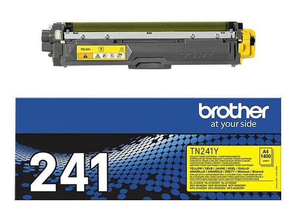 Brother TN241Y - Gul - original - tonerpatron - for Brother DCP-9015CDW, DCP-9020CDW, HL-3150CDW, MFC-9140CDN