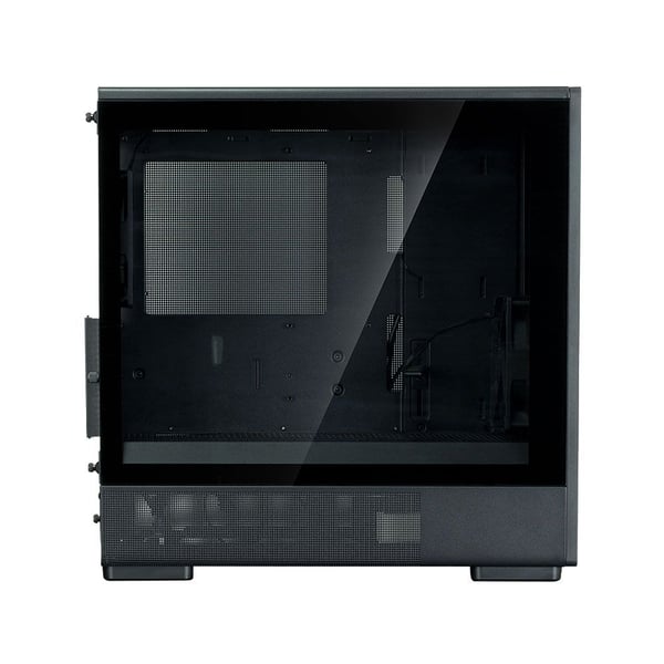 Zalman P10 NAMU PC-kabinett, Micro-ATX Mini Tower, svart herdet glass