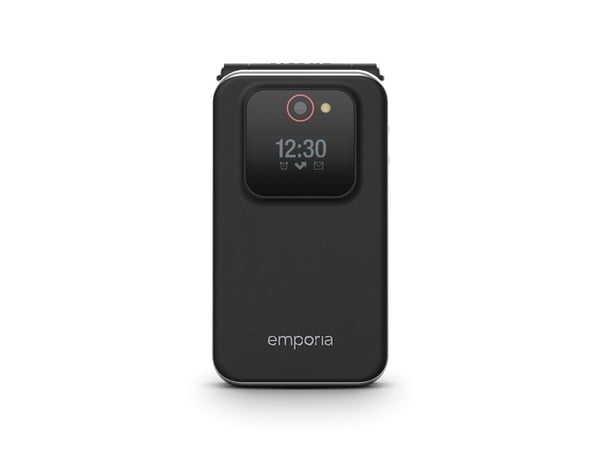 Emporia JOY, Muslingeskal, 7,11 cm (2.8"), 2 MP, Bluetooth, 1300 mAh, Sort