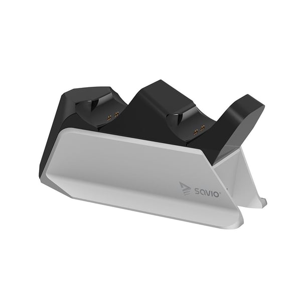 Savio GCS-01, Ladesystem, PlayStation 5, Sort, Hvit, Koblet med ledninger (ikke trådløs), 1 m, 130 g