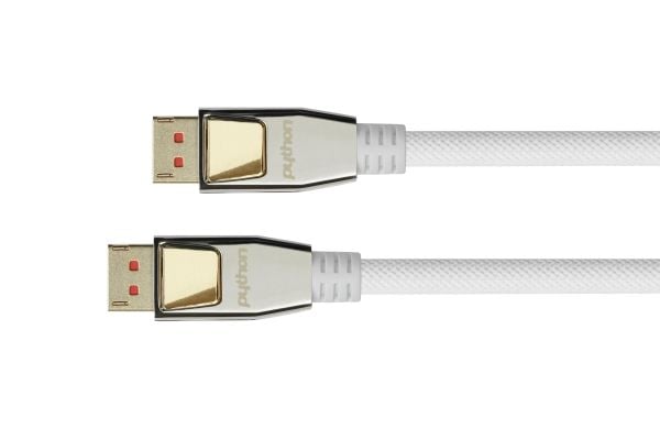 Alcasa PYTHON, 10 m, DisplayPort, DisplayPort, Hankjønn, Hankjønn, 7680 x 4320 piksler