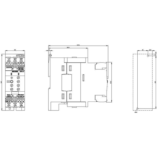 Siemens 3RW4036-2TB05 3RW40362TB05 Pehmokäynnistysyksikkö Moottorin nimellisvirta 400 V:lla 22 kW 600 V Nimellisvirta 45 A