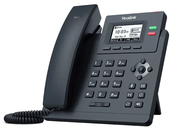 Yealink SIP-T31G - VoIP-telefon - 5-veis anropskapasitet - SIP, SIP v2, SRTP - 2 linjer - klassisk grå