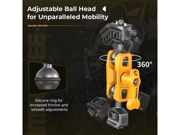 SmallRig 5522, Vinkeljärn, Rostfritt stål, Gul, Gjuten aluminium, Rostfritt stål, 1/4-20", 22 mm, 42 mm